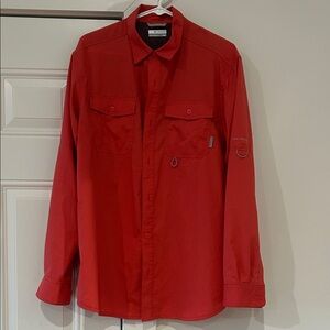 Columbia Men's Vibrant Red Shirt Jacket